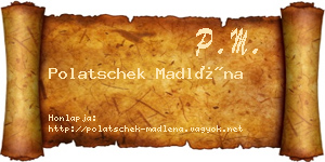 Polatschek Madléna névjegykártya